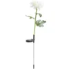 Borne solaire à planter forme pivoine H70cm