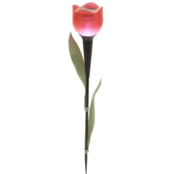 Borne solaire à planter forme tulipe 1LED (3 modèles)