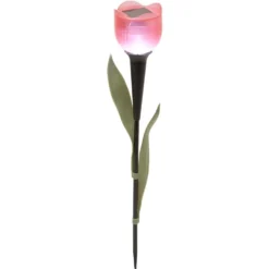 Borne solaire à planter forme tulipe 1LED (3 modèles)