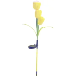 Borne solaire à planter forme tulipe H70cm