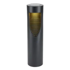 Borne solaire à planter noire à lumière dégradée Ø8xH45cm
