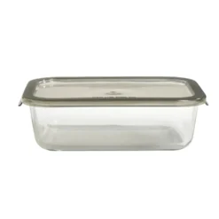 Boîte alimentaire en verre avec couvercle étanche à clips 1,5L