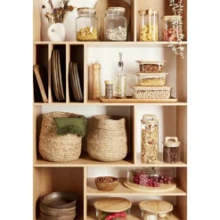 Boîte alimentaire en verre couvercle bambou 1,1L