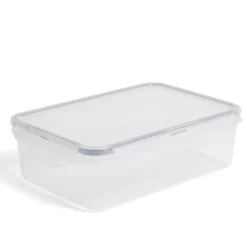 Boîte alimentaire1L plastique avec couvercle à clips
