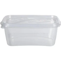 Boîte alimentaire 1,2 L transparente x3