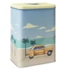Boîte alimentaire métal décor vintage 14,5x10,5xH20cm (3 modèles)