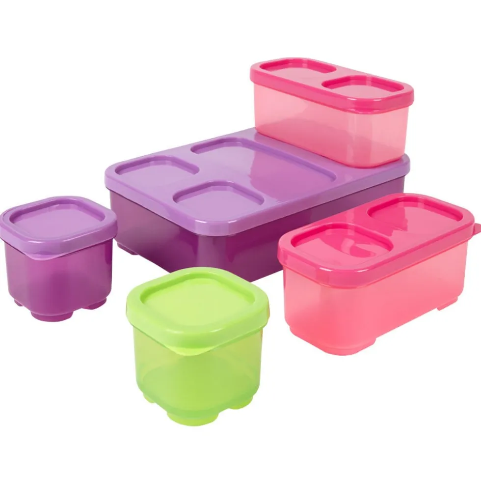 Boîte alimentaire multicolore x5