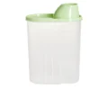 Boîte alimentaire plastique transparent et vert 2,5L