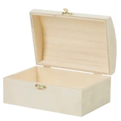 Boîte à bijoux en bois à décorer L18xl12xH8,5cm
