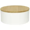 Boîte à bijoux ronde avec miroir Ø14xH6,5cm