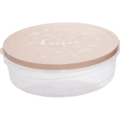 Boîte à crêpes ronde avec couvercle imprimé cuisine Ø28xH9cm (4 modèles)