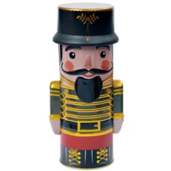 Boîte décorative Noël soldat Casse Noisette métal vert H8,5cm