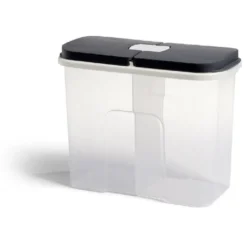 Boîte de conservation en plastique à 2 compartiments transparent 2,1L