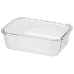Boîte de conservation en verre avec couvercle bambou 1,04 L