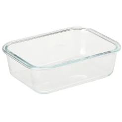 Boîte de conservation en verre avec couvercle bambou 1,04 L