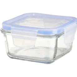 Boîte de conservation en verre hermétique L17xl17xH8,6 cm