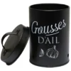 Boîte de conservation métal noir pour ail