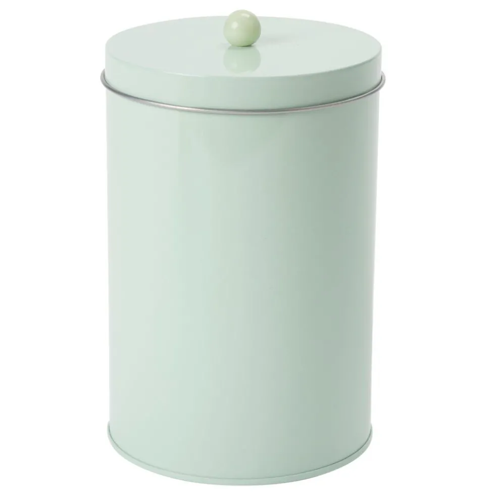 Boîte de conservation ronde étain Ø10xH15cm (3 modèles)