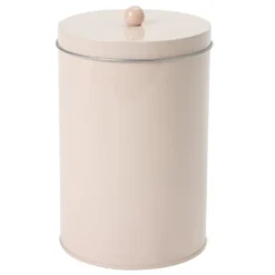 Boîte de conservation ronde étain Ø10xH15cm (3 modèles)