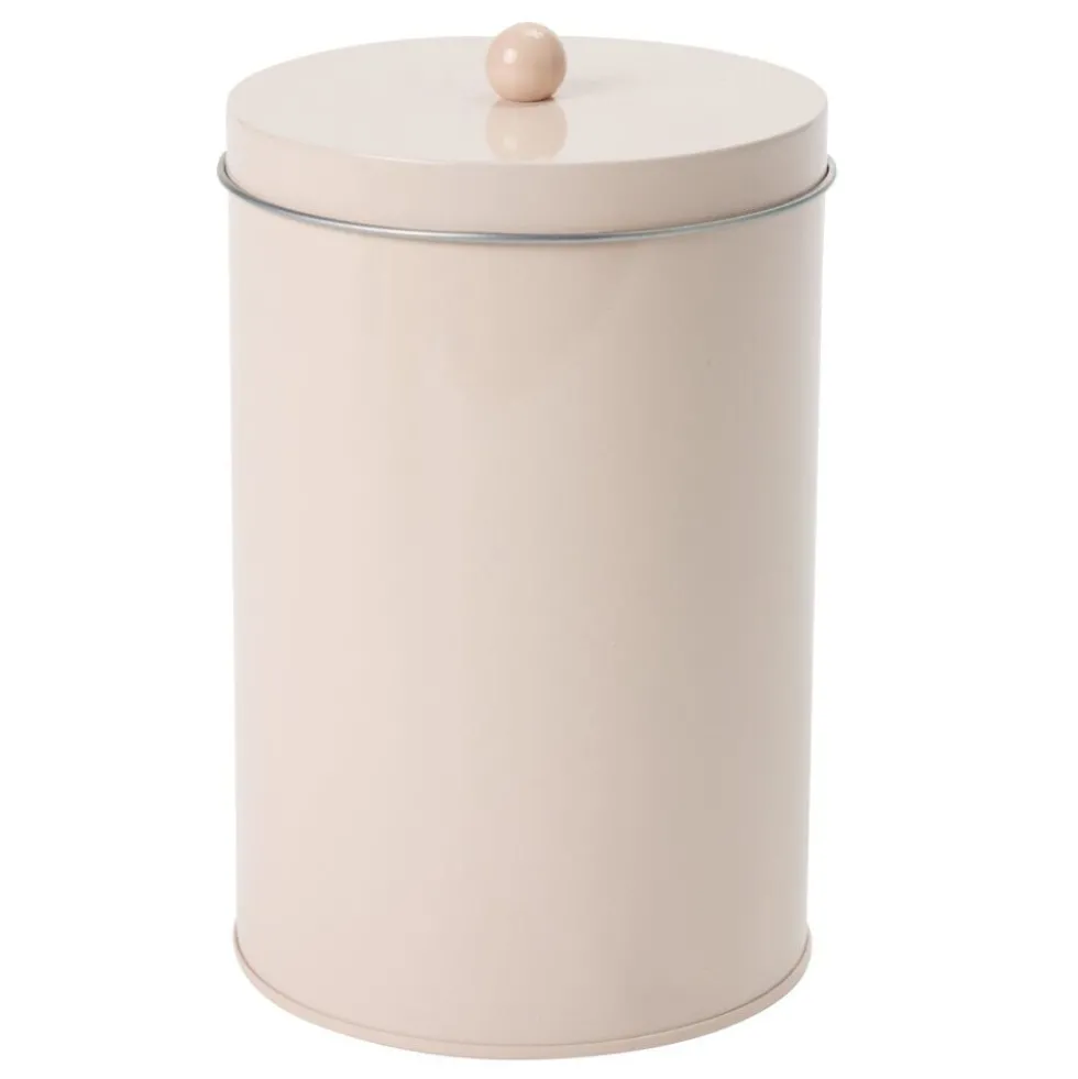 Boîte de conservation ronde étain Ø10xH15cm (3 modèles)