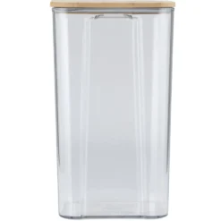 Boîte de conservation x8 plastique et couvercle bambou 370/680/950/1300/1800ml