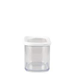 Boîte de conservation x5 transparente avec couvercle blanc 0,4 à 2L