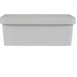 Boîte de rangement avec couvercle beige 11 L