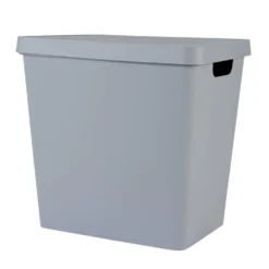 Boîte de rangement avec couvercle grise 26 L
