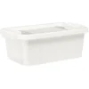 Boîte de rangement avec couvercle blanc transparent 4L