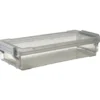 Boîte de rangement avec fermeture à clip gris 4 L