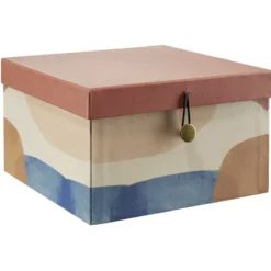 Boîte de rangement carrée déco x3