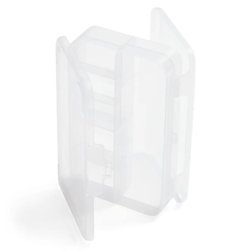 Boîte de rangement à compartiments pour loisirs créatifs 21,5x13xH5cm