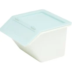 Boîte de rangement à empilable plastique 10x10xH7,5cm (4 modèles)
