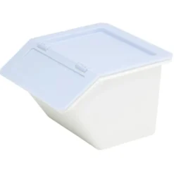 Boîte de rangement à empilable plastique 10x10xH7,5cm (4 modèles)