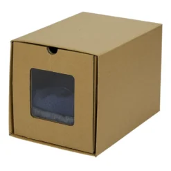 Boîte de rangement en carton avec fenêtre transparente 34x23xH24cm