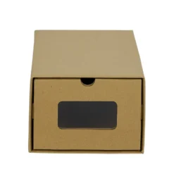 Boîte de rangement en carton avec fenêtre transparente 34x23xH16cm