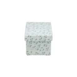 Boîte de rangement en carton et coton 24,5x13xH10cm modèle 2 - Taille S