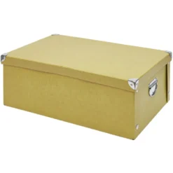 Boîte de rangement en carton - 51x34xH18,5 cm