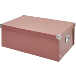 Boîte de rangement en carton - 51x34xH18,5 cm