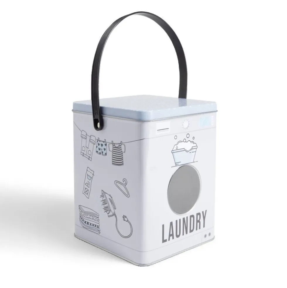 Boîte de rangement en métal pour buanderie - 2 modèles