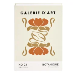 Boîte de rangement forme livre déco Galerie d'art 25x18xÉp3,7cm (2 modèles)