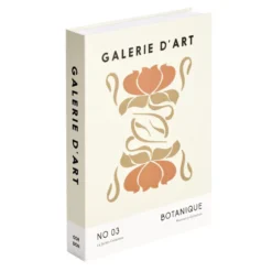 Boîte de rangement forme livre déco Galerie d'art 25x18xÉp3,7cm (2 modèles)