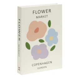 Boîte de rangement forme livre thème floral 18x25cm (2 modèles)