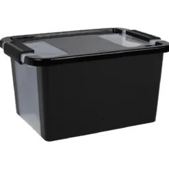 Boîte de rangement 11 L noir