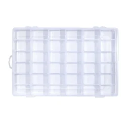 Boîte de rangement pour vis et quincaillerie 36 compartiments 18,3x27,5cm