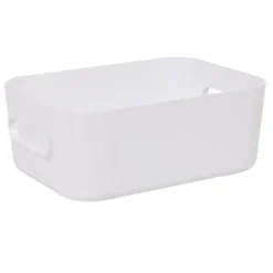 Boîte de rangement salle de bain blanche SmartStore Compact Taille S