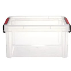 Boîte de rangement transparent avec fermeture à clips 5L