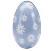 Boîte en fer forme oeuf 13x9xH7cm (3 modèles)