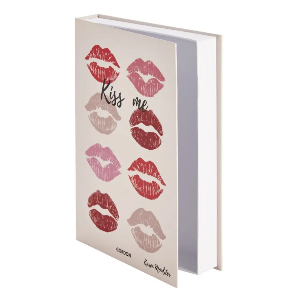 Boîte forme livre thème amour 25x18xÉp3,7cm