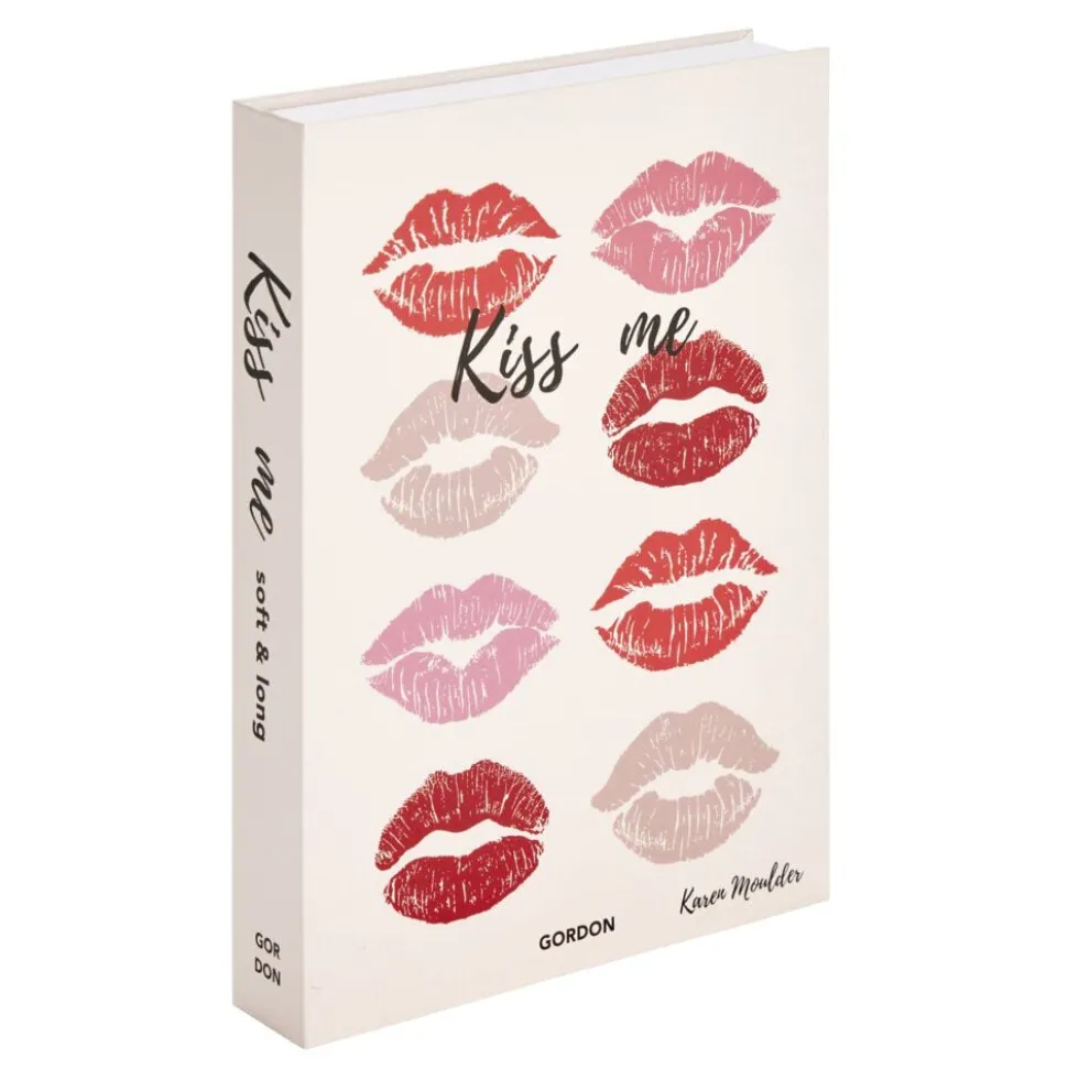 Boîte forme livre thème amour 25x18xÉp3,7cm